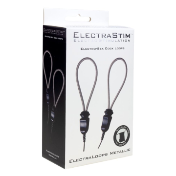 ELECTRASTIM - ELECTRALOOPS E-STIM ANILLOS METÁLICOS AJUSTABLES PARA EL PENE