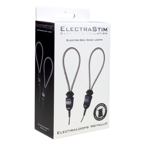 ELECTRASTIM - ELECTRALOOPS E-STIM ANILLOS METÁLICOS AJUSTABLES PARA EL PENE