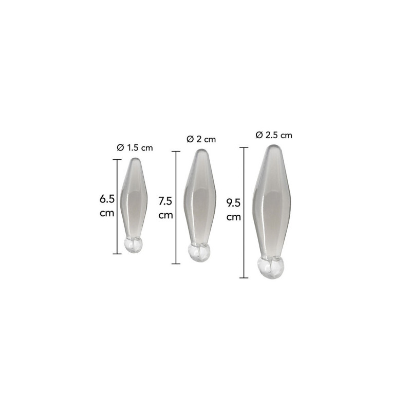 TOYJOY - GIOCO ANALE FINGER RIMMER 3 PEZZI TRASPARENTE - Perline anali