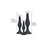 Toyjoy - Anal Play Curvy Companions Plug Anal 3 Piezas Negro |