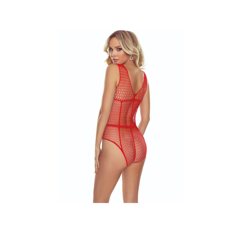 PASSION - BS114 ROTER GITTER-BODYSTOCKING - PASSION WOMAN BODYSTOCKIN…
