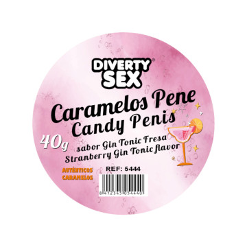 DIABLO PICANTE - 20 GIN & TONIC FLAVORED PENIS CANDIES - Fun items