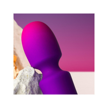 Rocks - Off - Glo - Girl Vibrador Wand Mini Morado | Vybes.it