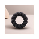 ROCKS-OFF - ANELLO MASTURBATORE TWIST IN SILICONE NERO - Cockring sen…