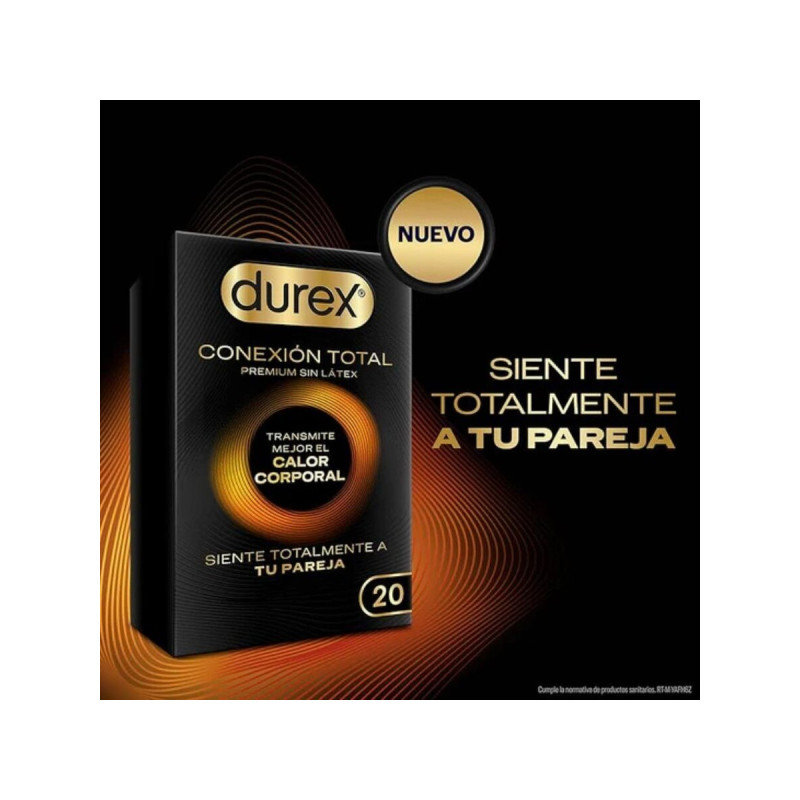 Durex - Conexión Total Ultra Fino Plus Sin Látex 20 Unidades |