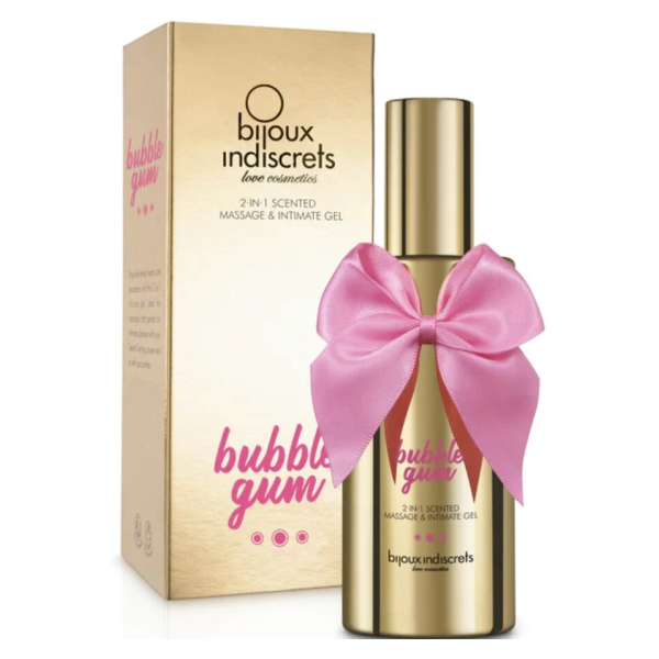 BIJOUX INDISCRETS - BUBBLE GUM 2Â·INÂ·1 DUFTENDES MASSAGE- & INTIMGEL 100 ML