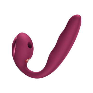 Fun Factory - Allegro Doble Vibrador Insertable Air Pulse Burdeos |
