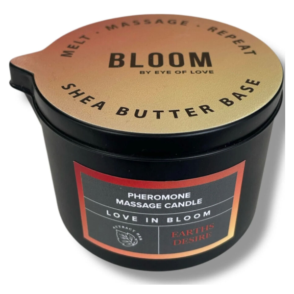 EYE OF LOVE - BLOOM CANDELA DA MASSAGGIO SATIVA EARTHS DESIRE 150 ML