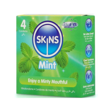 SKINS - MINT PREMIUM CONDOMS PACK 4 - Flavors | Vybes.it