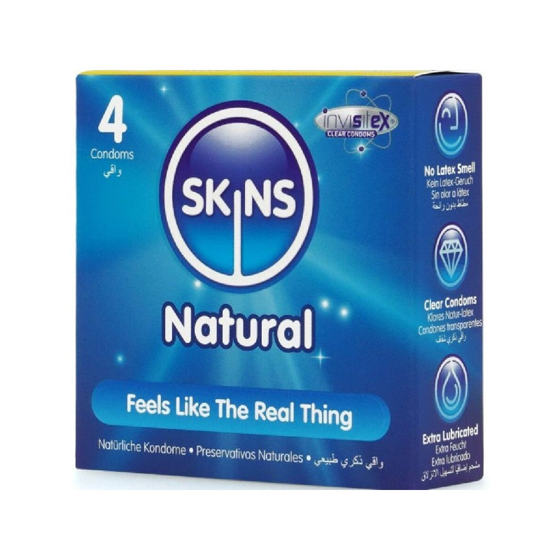 SKINS - NATURAL PREMIUM CONDOMS PACK 4 - Natural Range | Vybes.it