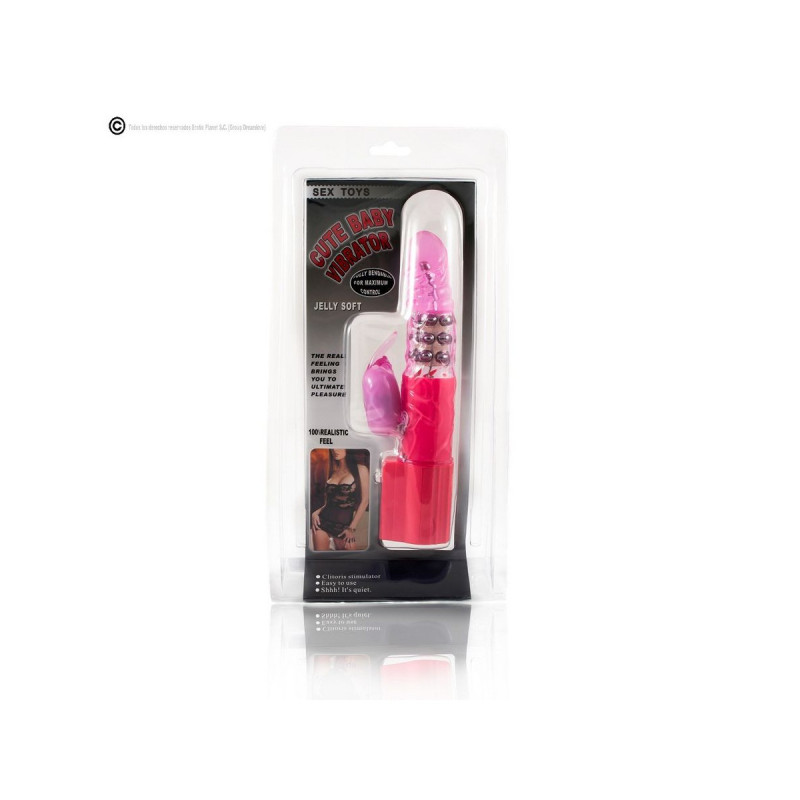 Baile - Rotador Rabbit Rosa Superestimulador | Vybes.it
