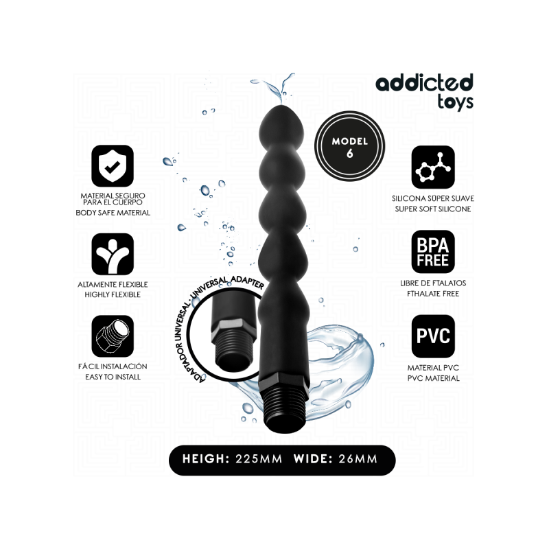 Addicted Toys - Nettoyeur Anal Avec Adaptateur Universel Modèle 6 |