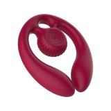 Snail Vibe - Gizi Dúo Estimulador De Parejas Control Remoto Burdeos