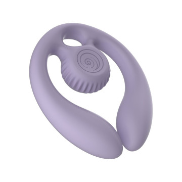 Snail Vibe - Gizi Dúo Estimulador De Parejas Control Remoto Lila |