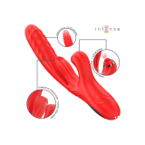 Intense - Rosalia Vibrador Multifunción 3 En 1 Rojo | Vybes.it