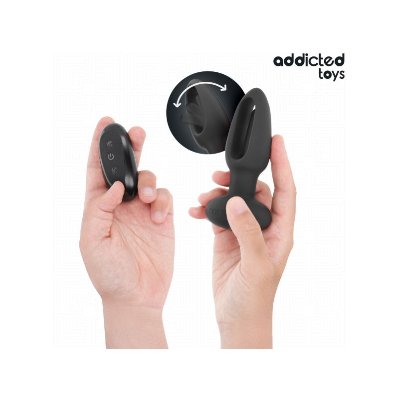 Addicted Toys - Analplug Mit Vibrierender Zunge Und Fernbedienung |