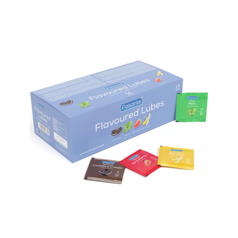 PASANTE - FLAVOR LUBRICANTS BOX 144 UNITS 5 ML - With delicious flavo…