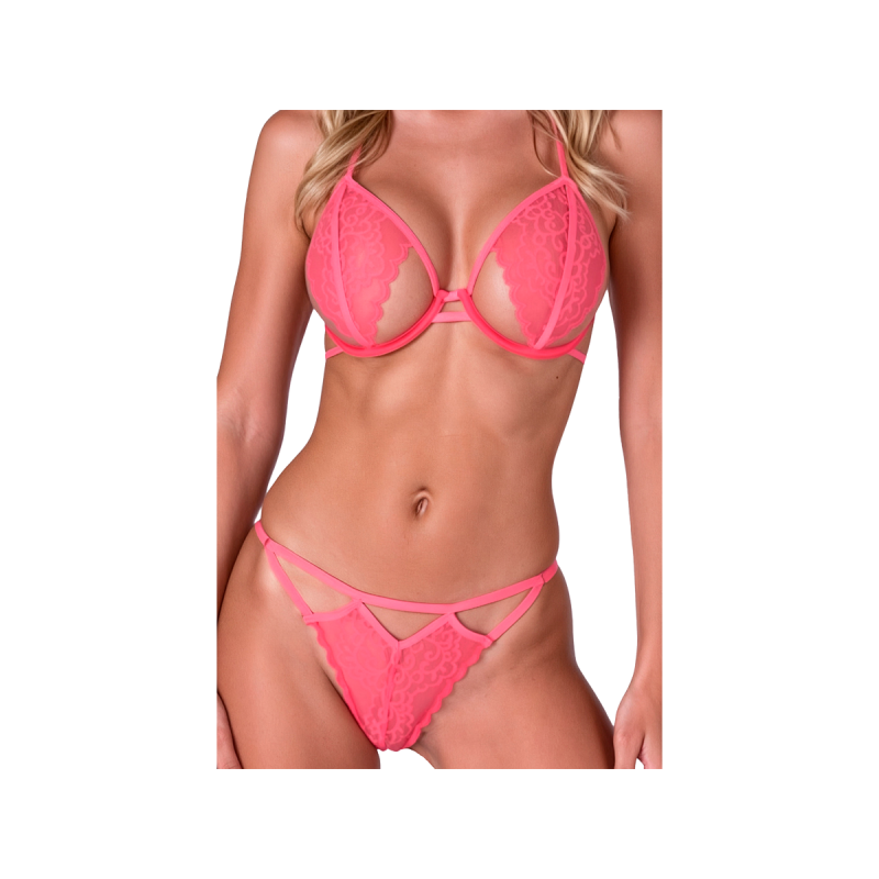 Passion - Resilque Set Sujetador + Tanga Rojo L/Xl | Vybes.it