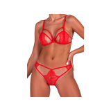 Passion - Anuvera Set Sujetador + Tanga Rojo L/Xl | Vybes.it
