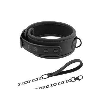 Fetish Submissive - Collier Chaîne Doublure En Noprène | Vybes.it