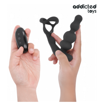 ADDICTED TOYS - MASSAGGIATORE PROSTATICO ROTANTE CON TELECOMANDO