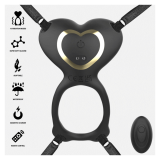 IBIZA - VIBRADOR PARA PAREJAS FORMA DE BRAGUITA CORAZÓN CONTROL REMOTO