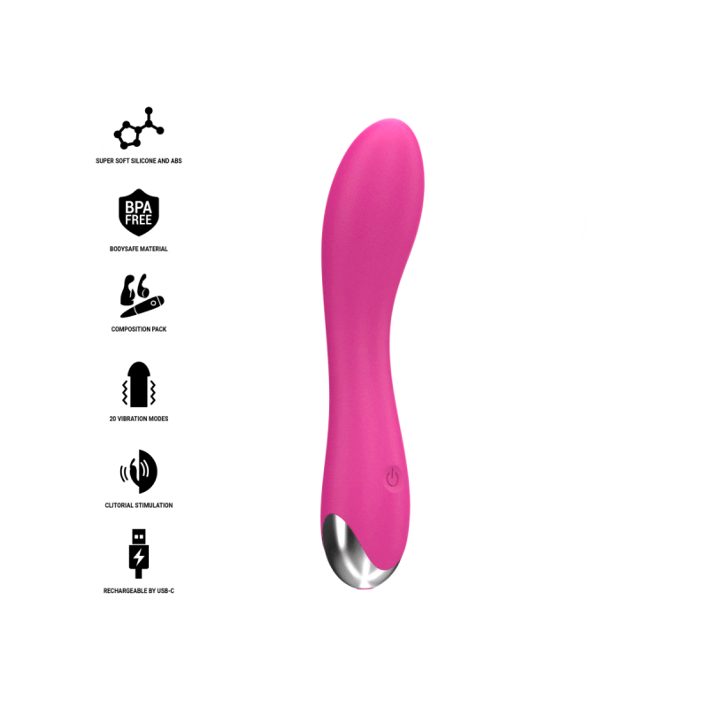 Intense - Cher Vibrator Mit 20 Muster Und Austauschbaren Aufsätzen