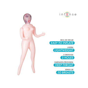 Intense Dolls - Monique Muñeca Hinchable Con Tres Orificios |