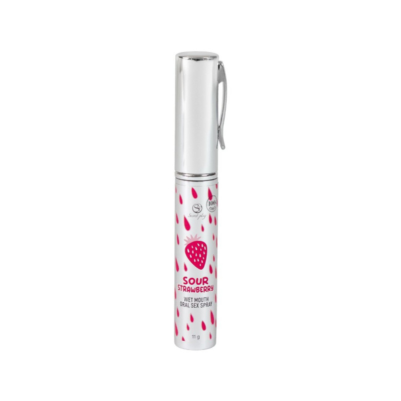 SECRETPLAY - SPRAY PER IL SESSO ORALE ALLA FRAGOLA ACIDA - SECRETPLAY…