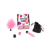 SECRET PLAY - PLEASURES BOX FOR COUPLES: DICE + VIBRATING BULLET + FE…