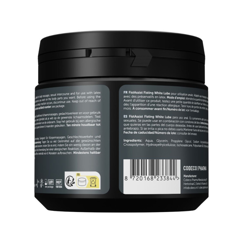 Cobeco - Fist Assist Lubricante Blanco Extraespeso 500 Ml | Vybes.it