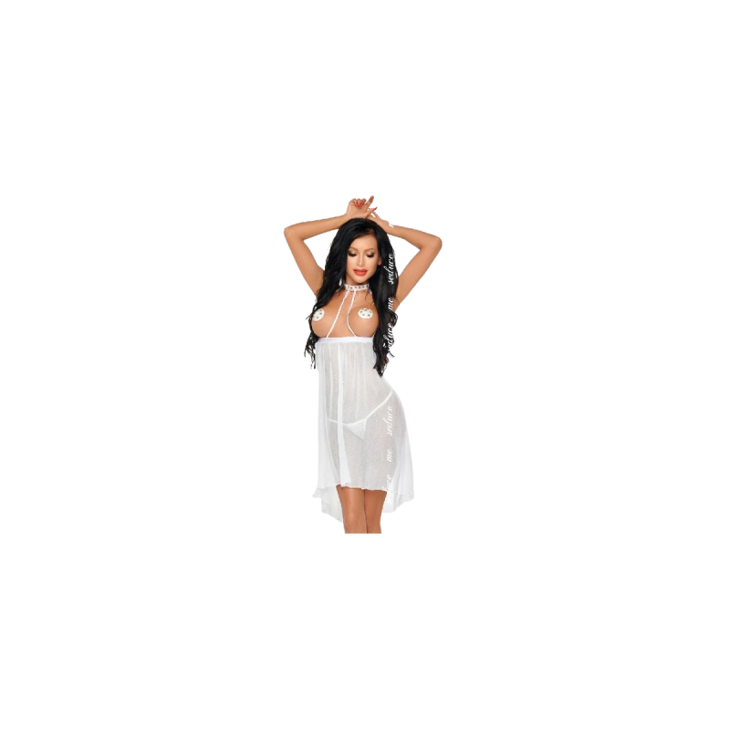 Me - Seduce - Lucy Chemise Blanco S/M | Vybes.it
