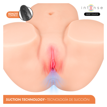 INTENSE DEEP TOUCH - GINGER MASTURBADOR VAGINA CON EFECTO SUCCIÓN, CALOR, VIBRACIÓN Y VOZ CON CONTROL REMOTO 5.3 KG
