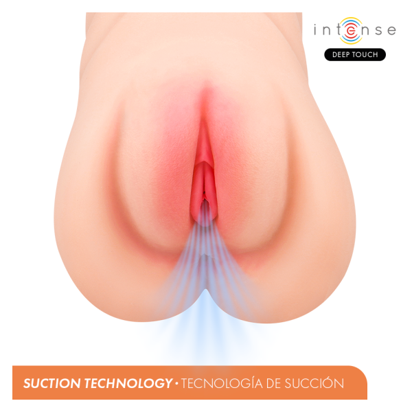 INTENSE DEEP TOUCH - KRISTA MASTURBADOR VAGINA CON EFECTO SUCCIÓN, VIBRACIÓN Y VOZ 1.2 KG