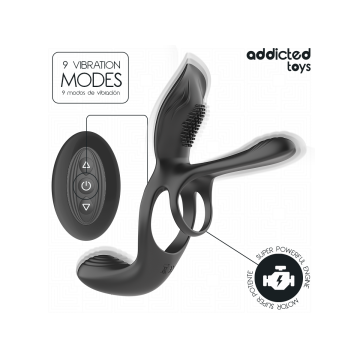 Addicted Toys - Anillo Doble Para El Pene Con Estimulador De