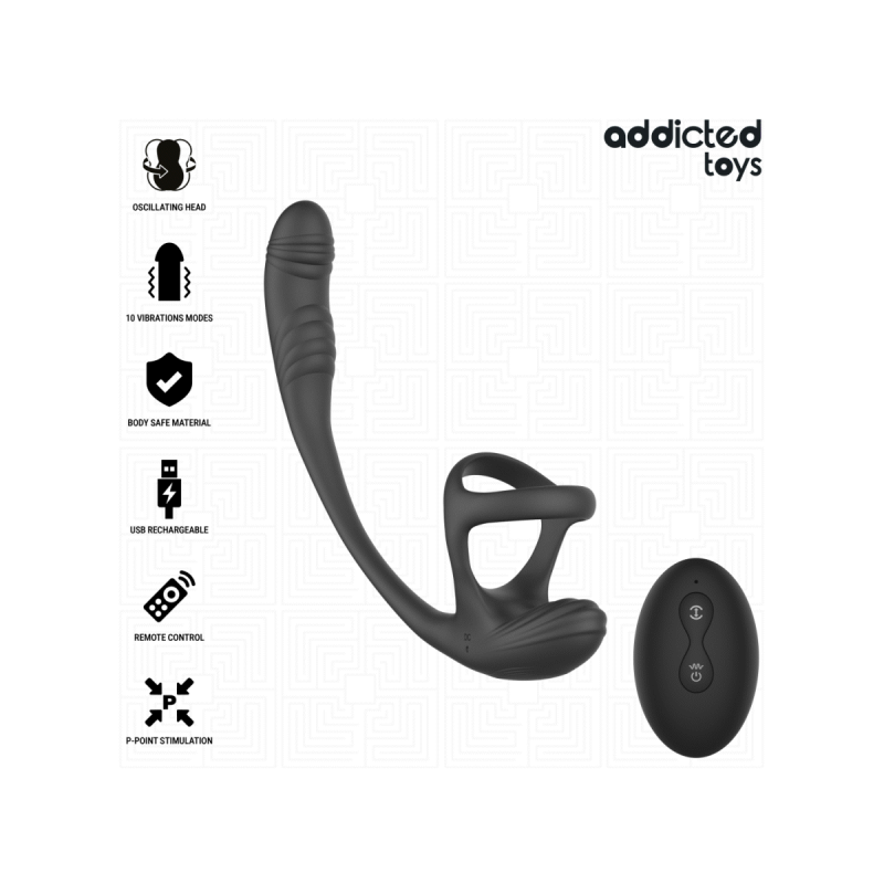 Addicted Toys – Analplug Mit Vibration, 360° - Wellung Und
