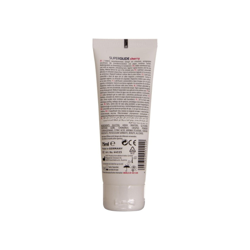 HOT - SUPERGLIDE LUBRIFIANT COMESTIBLE À BASE D'EAU CERISE 75 ML - Au…