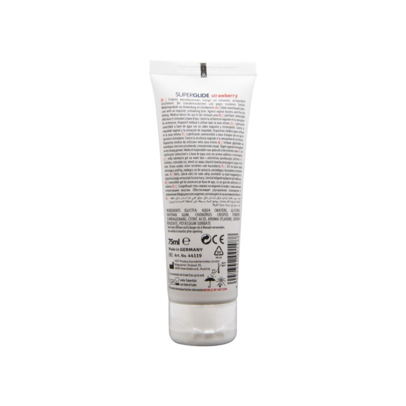 HOT - SUPERGLIDE LUBRIFIANT COMESTIBLE À BASE D'EAU FRAISE 75 ML - Au…
