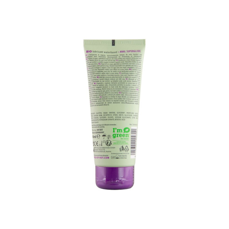HOT - LUBRIFICANTE BIO A BASE D'ACQUA ANAL 100 ML - Anale