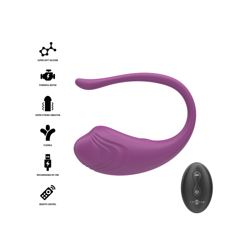 Intense - Olivia Huevo Vibrador Morado Control Remoto | Vybes.it