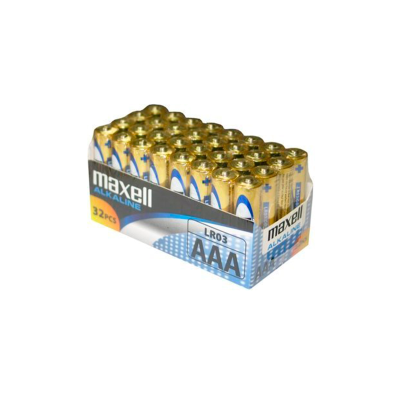 MAXELL - PACCO BATTERIA AAA LR03*32 UDS - Batterie alcaline