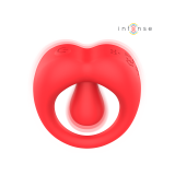 Intense - Russell Anillo Vibrador Con Estimulación De Clítoris Rojo
