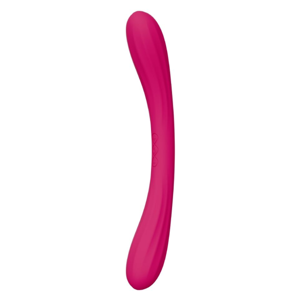 LELO - BOOMERANG VIBRATEUR À DOUBLE EXTRÉMITÉ CERISE