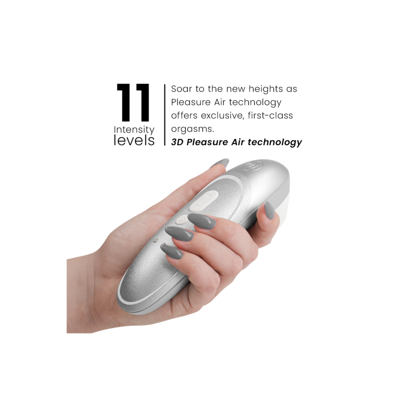 Womanizer - Stimulateur Clitorial Vibrant Pro Gris Argenté |
