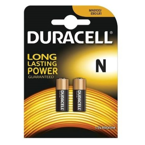 DURACELL - PILA ALCALINA MN9100 N LR1 1,5V BLISTER*2
