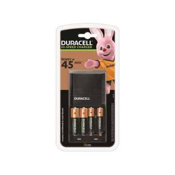 DURACELL - CHARGUER 45MIN. + 2xAA 1700mAh + 2xAAA 750mAh - Rechargeab…