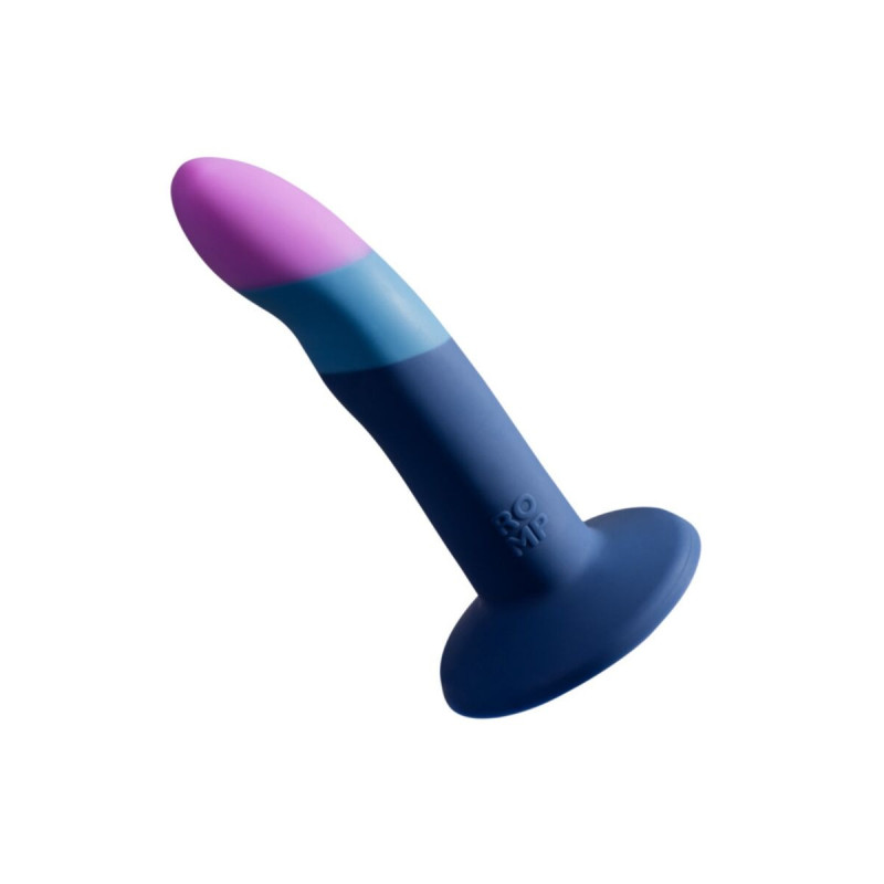 ROMP - PICCOLO GODEMICHET EN SILICONE AVEC VENTOUSE TRICOLORE 14 CM -…