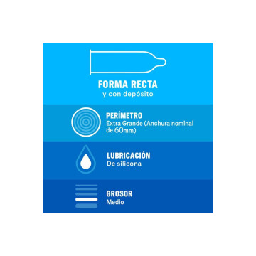 DUREX - NATURAL XL 12 UNITS - DUREX CONDOMS - Size XL (Large)