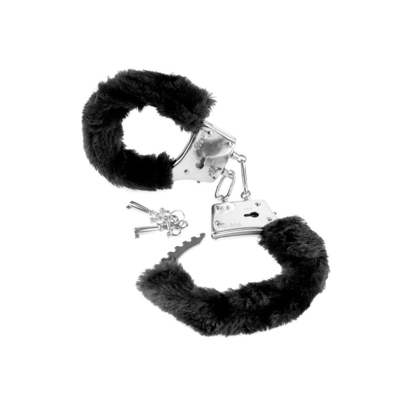 FETISH FANTASY SERIES Original Furry Cuffs Black: fetish accessory | Vybes.it