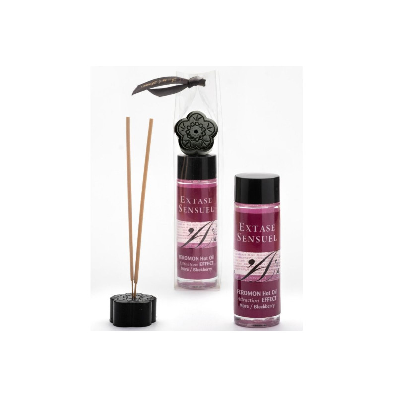 EXTASE SENSUAL - HEATING EFFECT MASSAGE OIL WITH BLACKBERRY PHEROMONE…